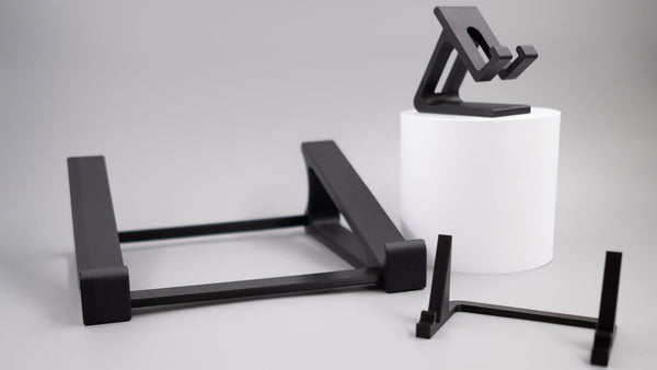 3-in-1 Modular 3D Printed Stand Set for iPad, Smartphone and Laptop