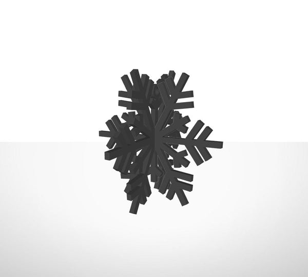 Christmas Ornament 3D Snowflake (2-pack)
