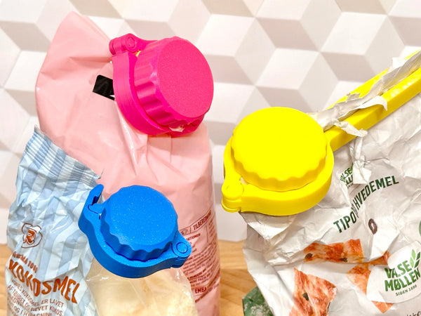 Bag closing clips with lid (40mm)