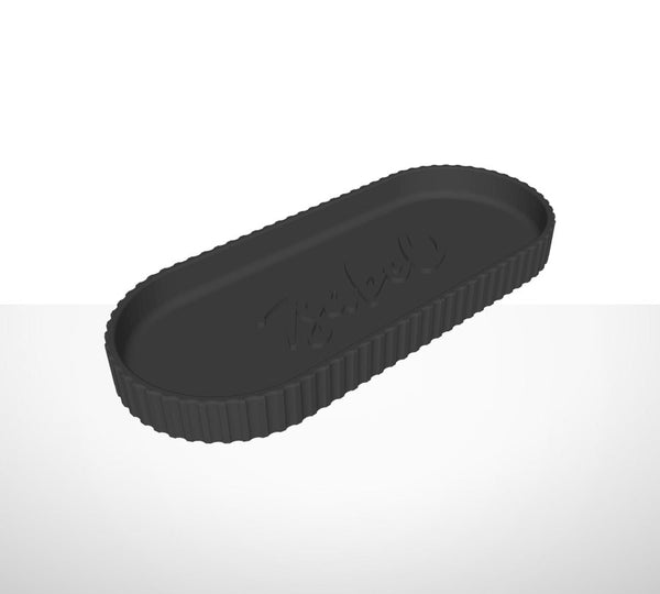 Ribbed tray with name