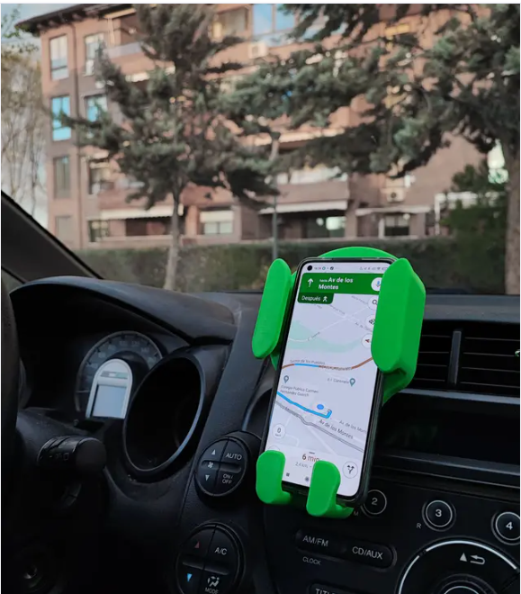 Universal 3D-printed phone holder for car (without use of screws)