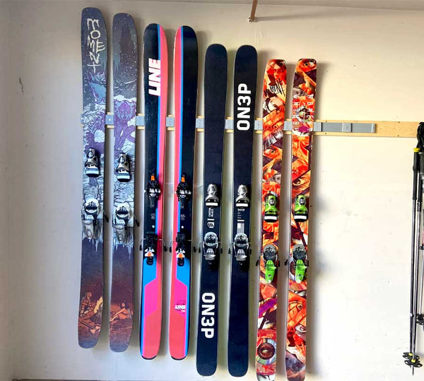 Wall mount for skis (extra set)