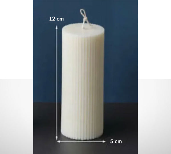 Cast your own candles (ribbed shape)
