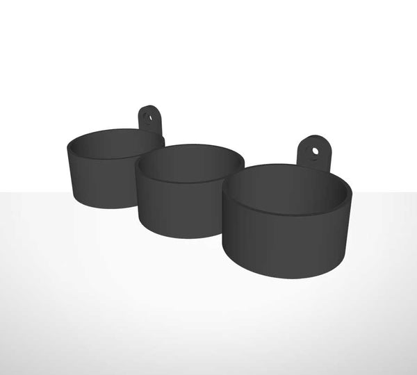 Wall bracket - holder for 3 spray cans